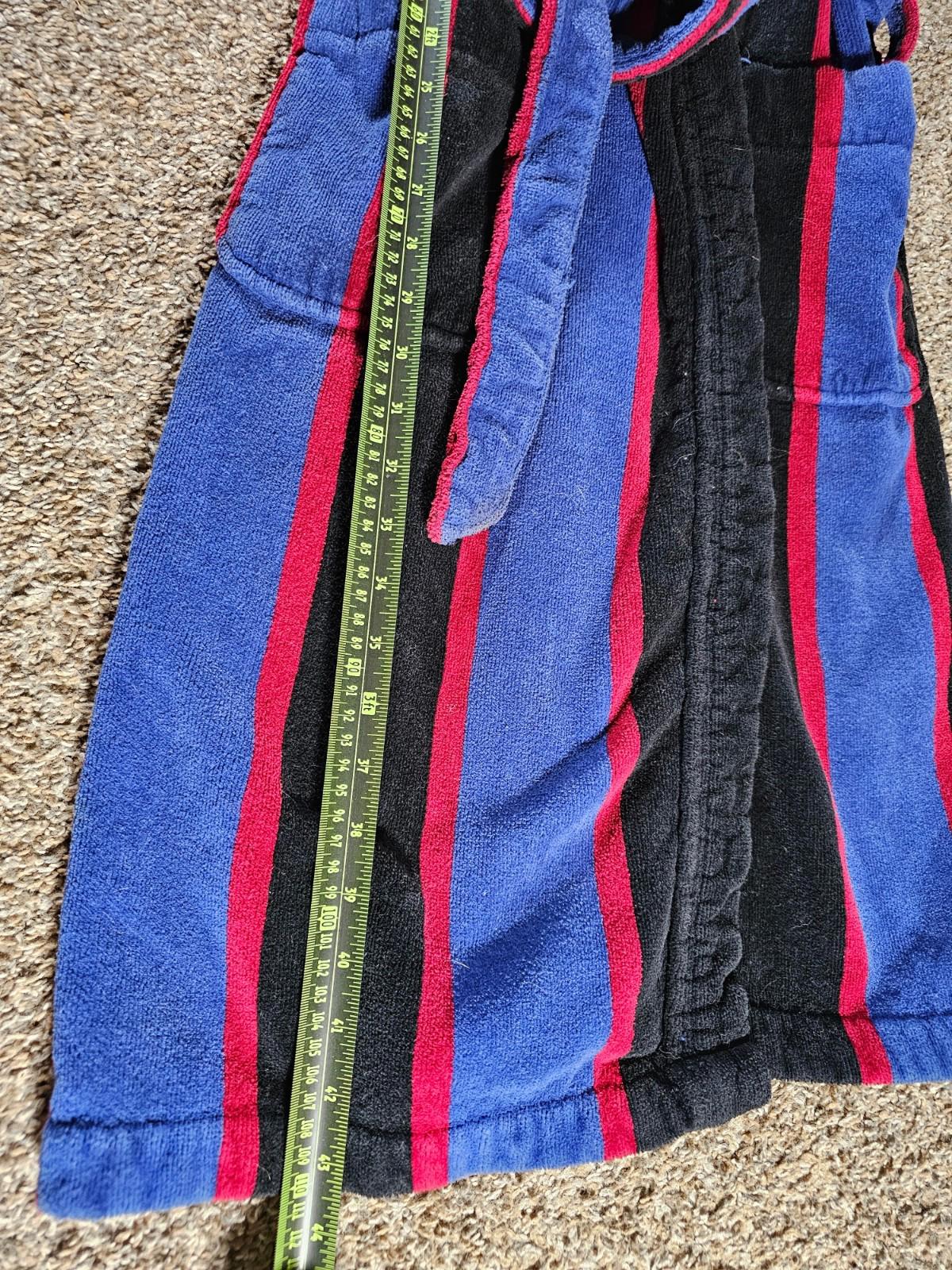 Vintage Turkish Towel Robe OS 80s Hill & Archer Belted Thick
