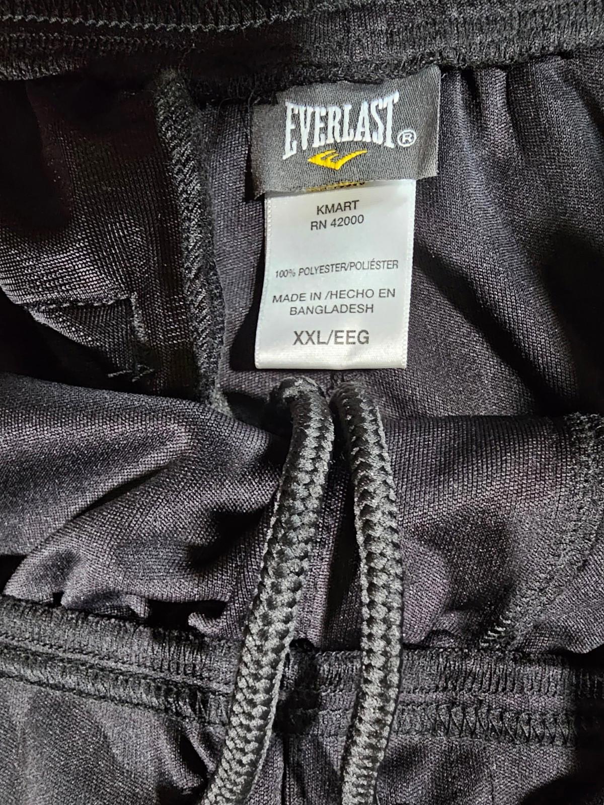 Everlast XXL Black Boxing Athletic Pants Drawstring