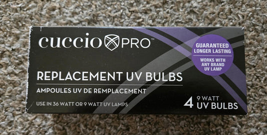 Cuccio Pro Replacement UV Bulbs 4 Pack