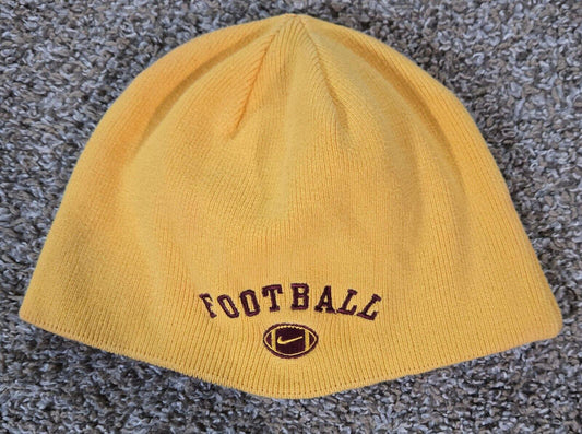 Maroon And Yellow Nike Football Beanie