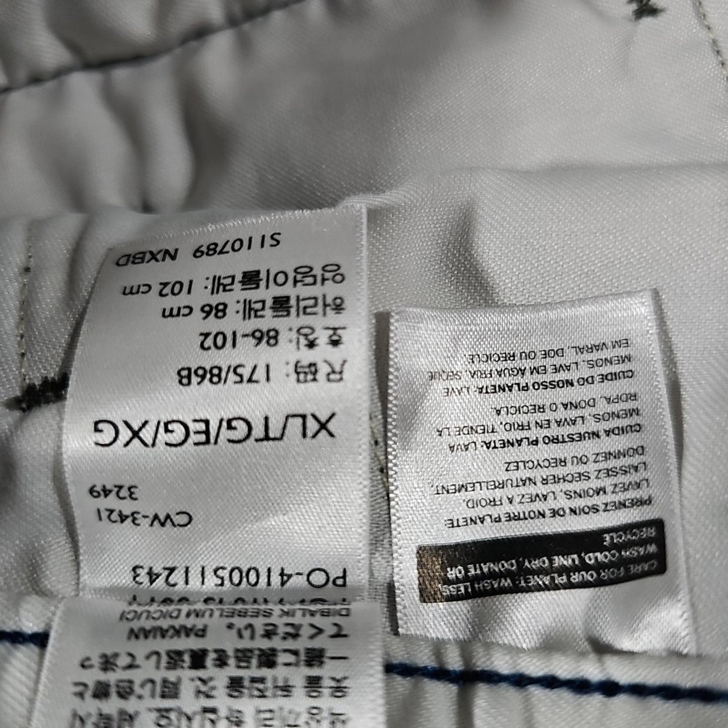 Levis XX Chino EZ Shorts Men's XL Gray Geometric Outdoor