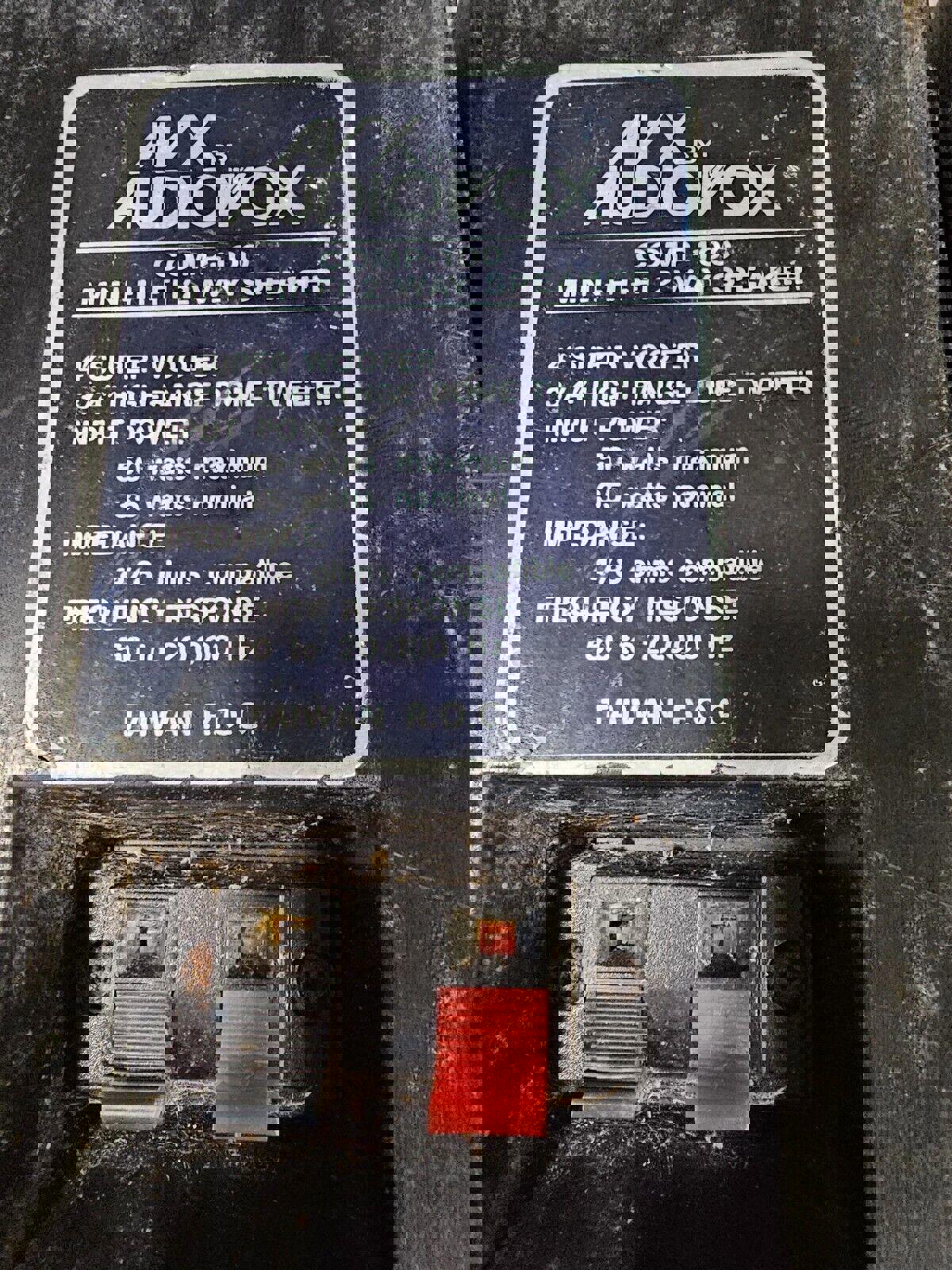 AVX by Audiovox comp 100 mini hifi 2 way speaker