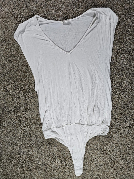 Intimately Free People White Ribbed Bodysuit