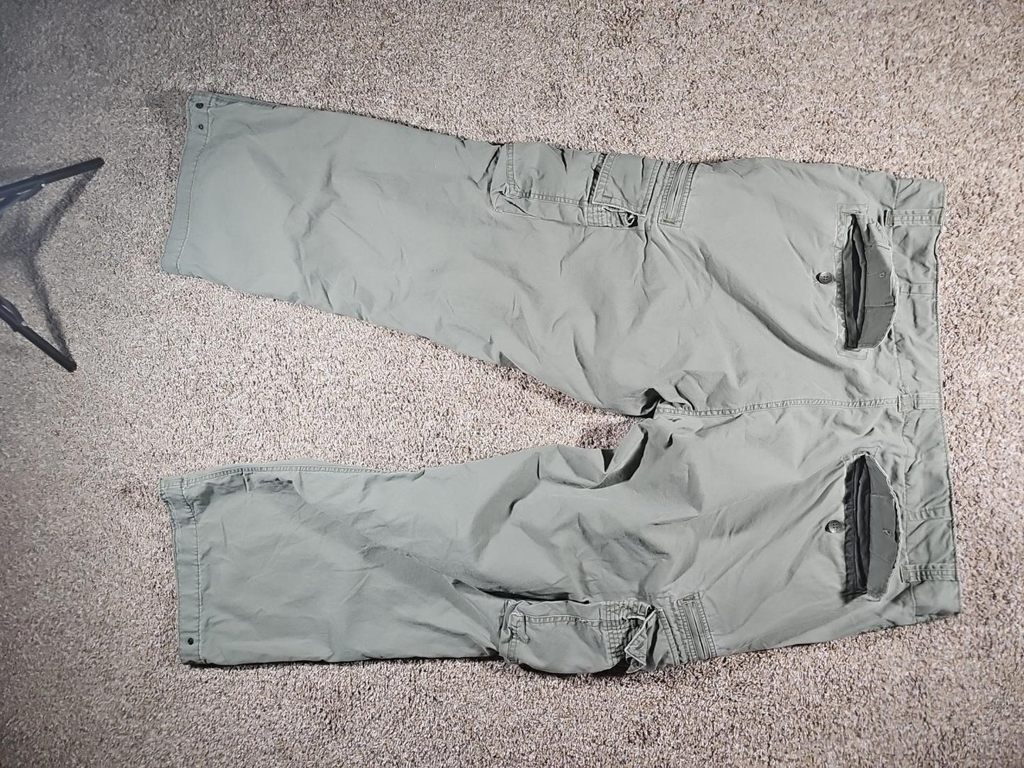 Y2K Molecule Cool Fusion Clothing Sz 50 Cargo Pants HEAVY
