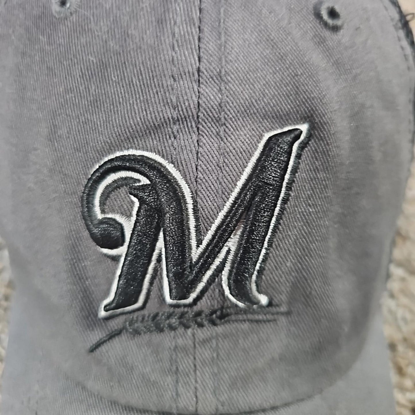 Gray '47 Fitted Closer Milwaukee Brewers Hat