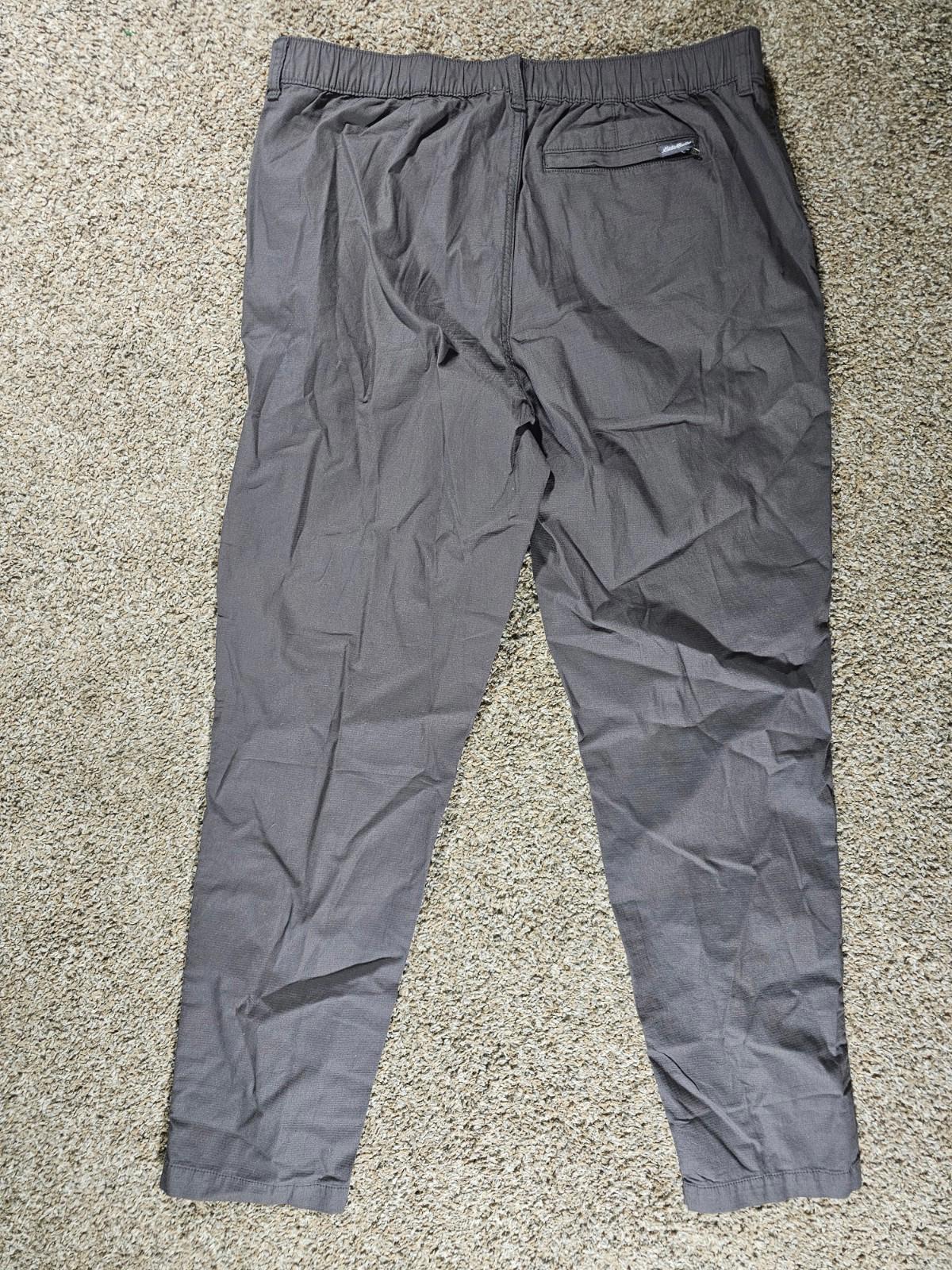 Eddie Bauer Ripstop Hiking Pants Men's 38x32 Gray