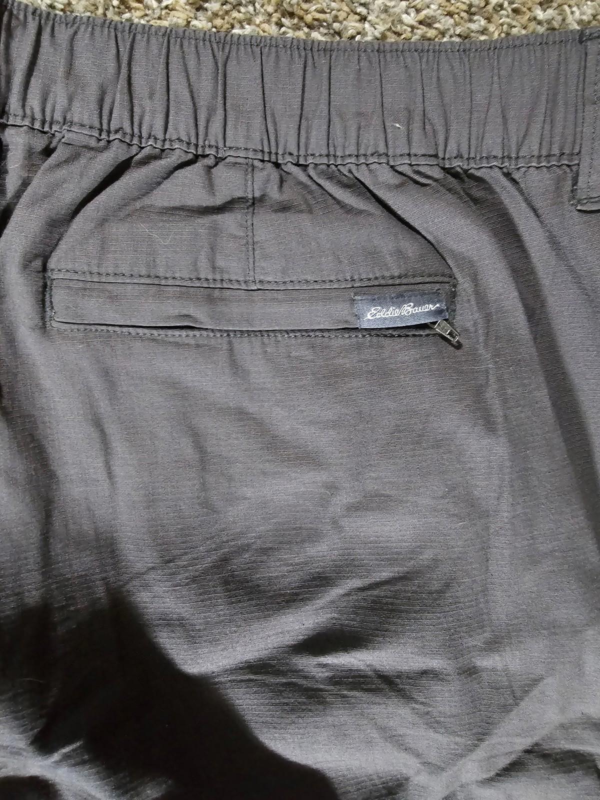 Eddie Bauer Ripstop Hiking Pants Men's 38x32 Gray