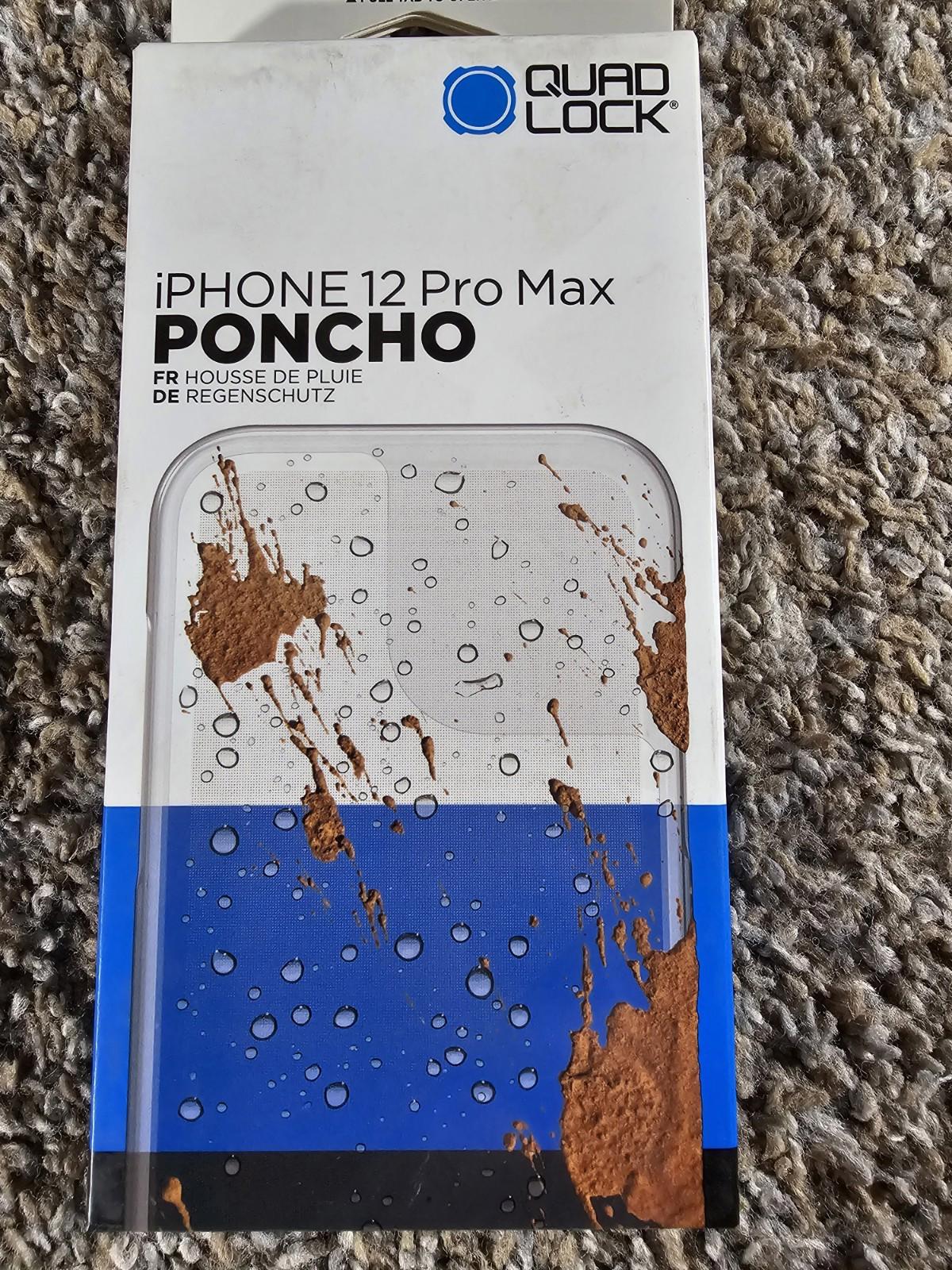 QUAD LOCK PONCHO iPHONE 12 Pro Max QLC-PON-IP12L  9348943016469 NIB Old Stock