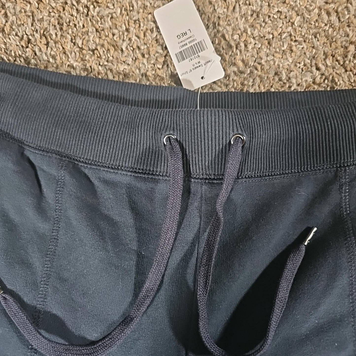 LL BEAN Ultrasoft Sweats 6" Navy Blue Shorts NWT