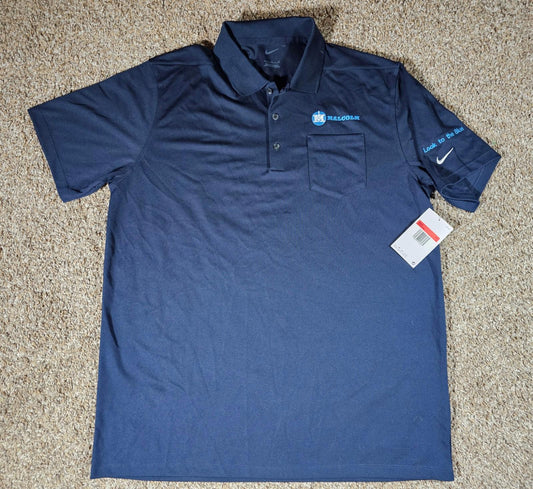 NIKE Golf Polo Shirt "Malcolm Look to the Blue" NWD Large