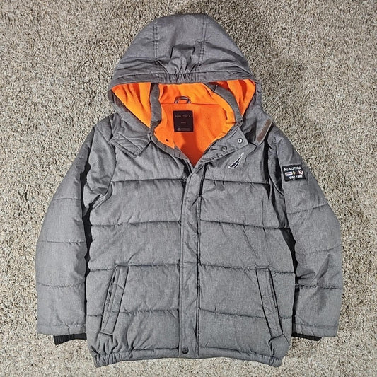 Nautica Boys Winter Coat puffer Jacket Sz M 10/12 heavy
