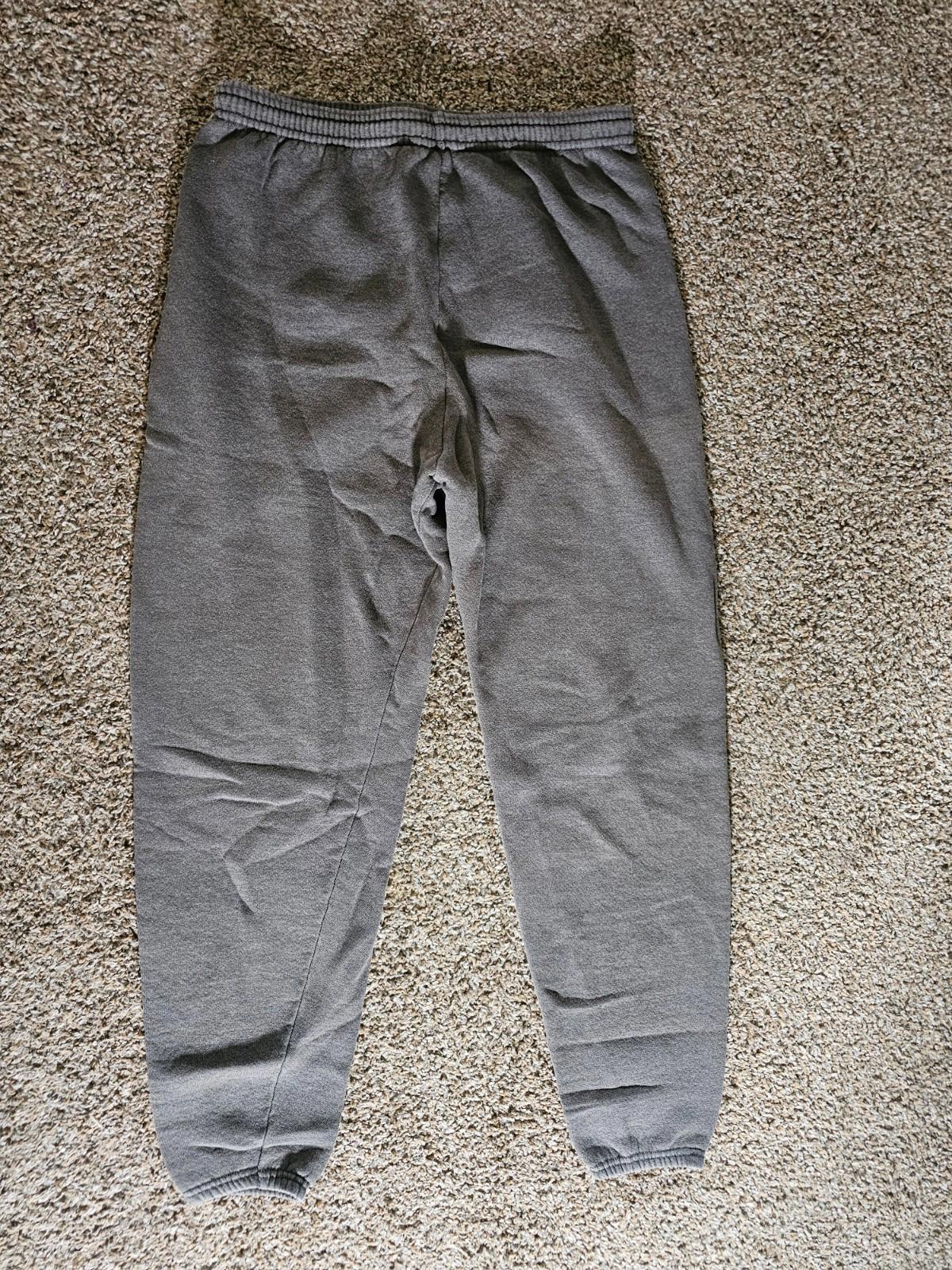 Vintage Lee Sweatpants Mens L Gray Heavyweight Drawstring Jogger