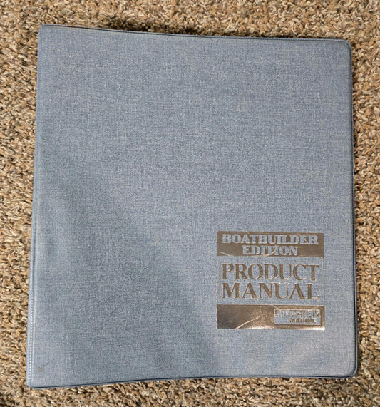 Vintage Mercury Marine Product Manual Boatbuilder Edition Three-Ring Binder