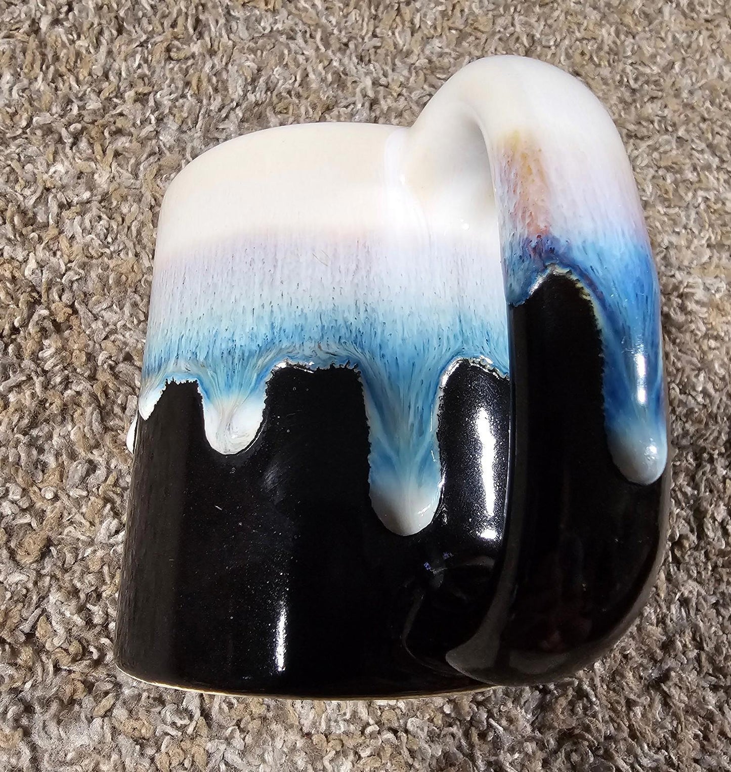 Handmade Coffee Cup 3D Drip Heavy Duty Feel Signed