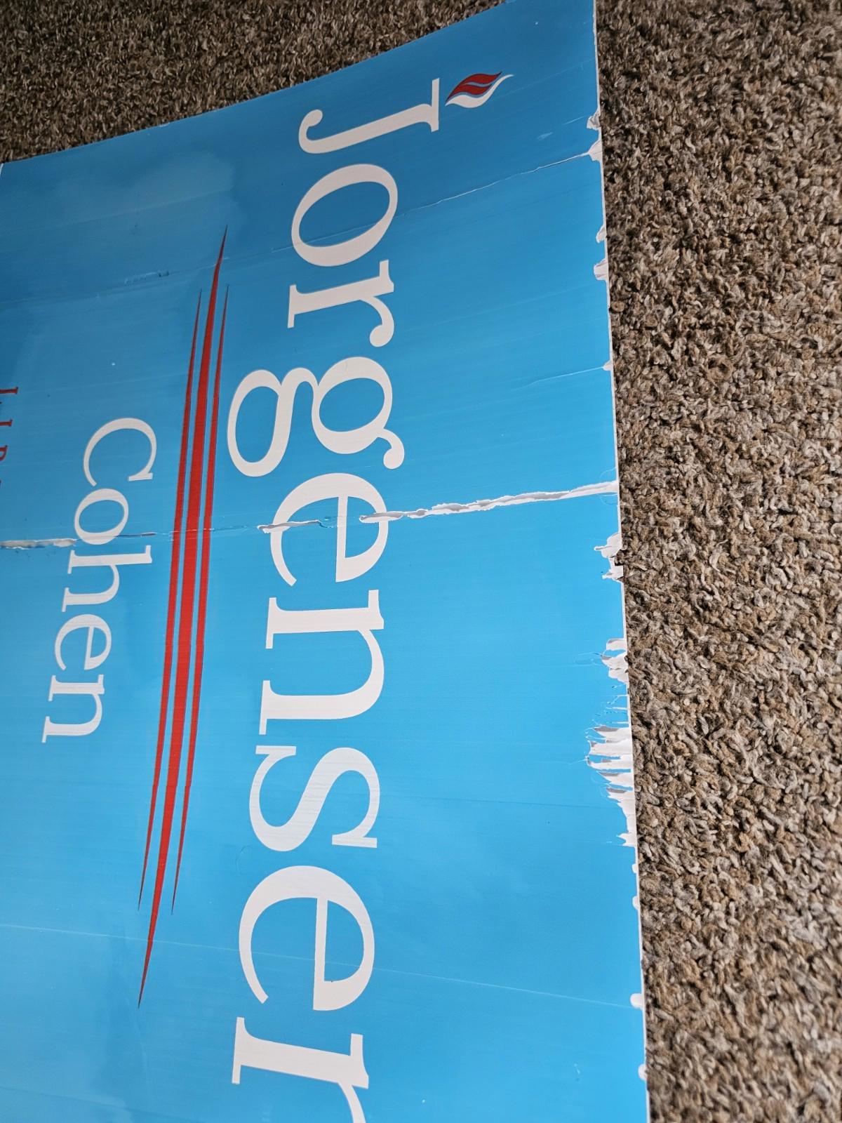 Jo Jorgensen Spike Cohen Libertarian President 2020 Official Yard Sign