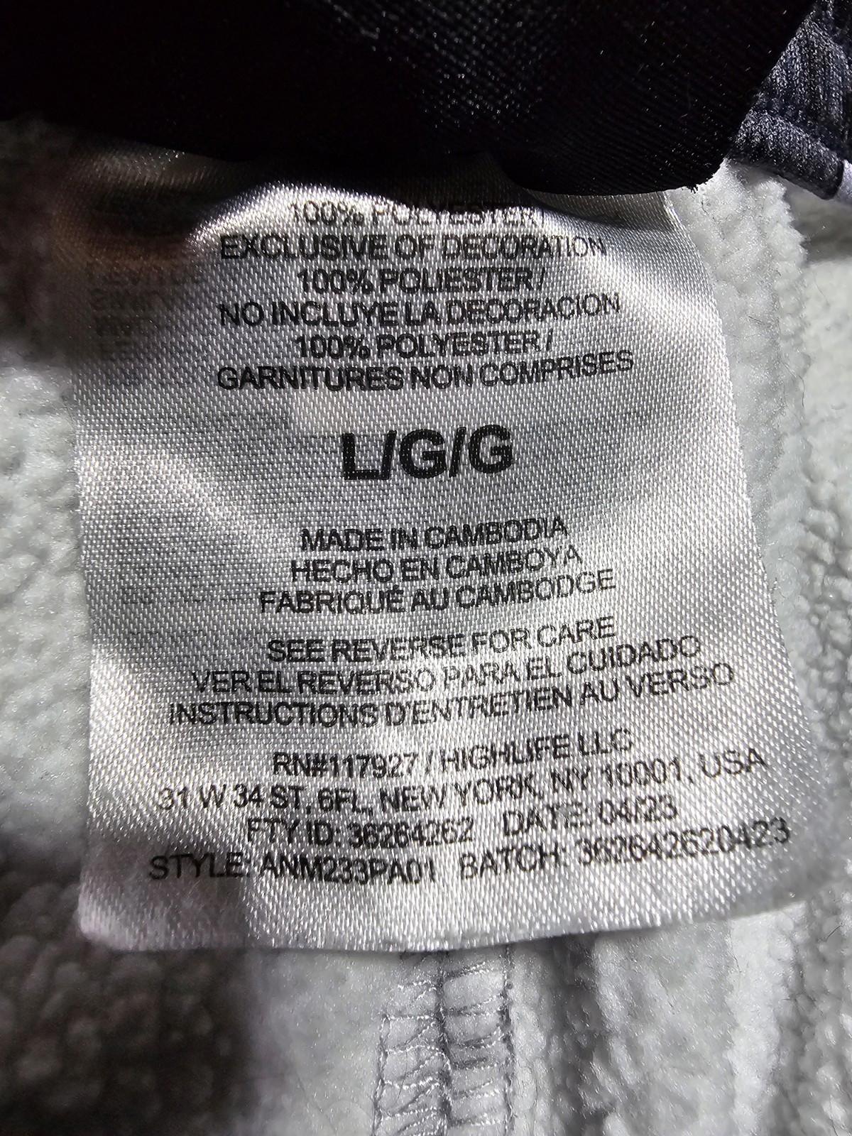 And1 Jogger Sweatpants Mens L GRAY Zip Pockets