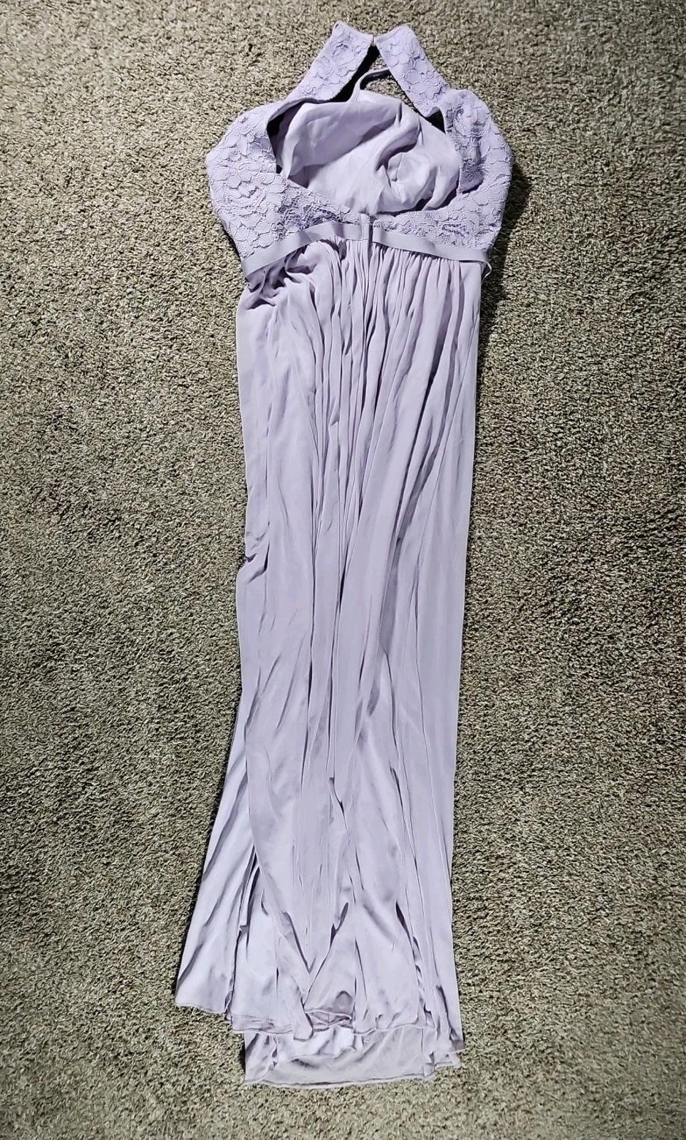 Davids Bridal Sz 10 Purple Dress