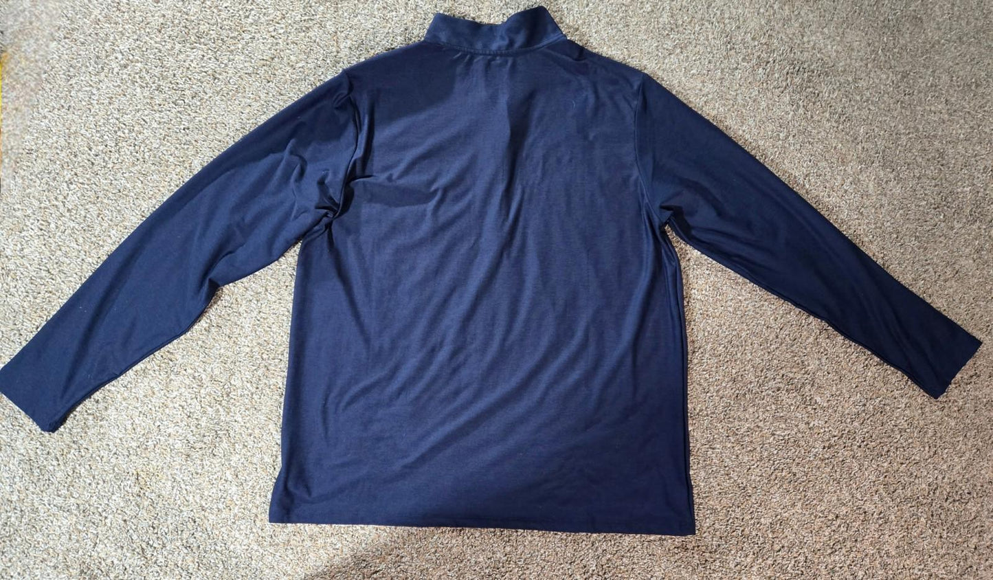 New Balance Shirt Pullover 1/4 Zip Activewear Mens 2XL Blue