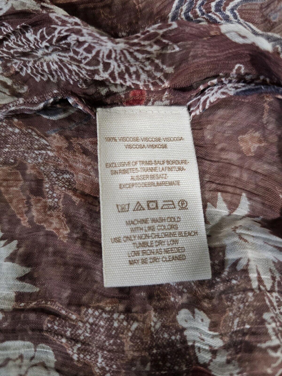 NWT Free People Brwn Feeling Groovy Sleeve Sheer Dress S NWT