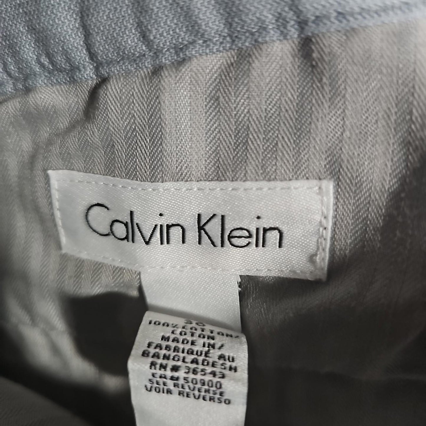 Calvin Klein Sz 36 Windowpane Shorts