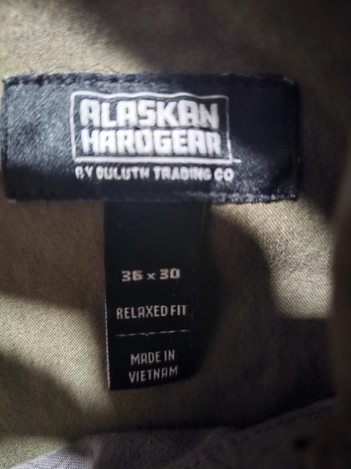 Alaskan Hardgear Pants Men 36x30 Relaxed Fit Duluth Trading