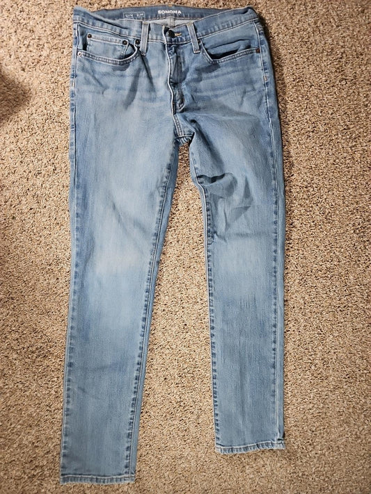 Sonoma 33x33(tag 33x34) Slim Fit Straight Jeans