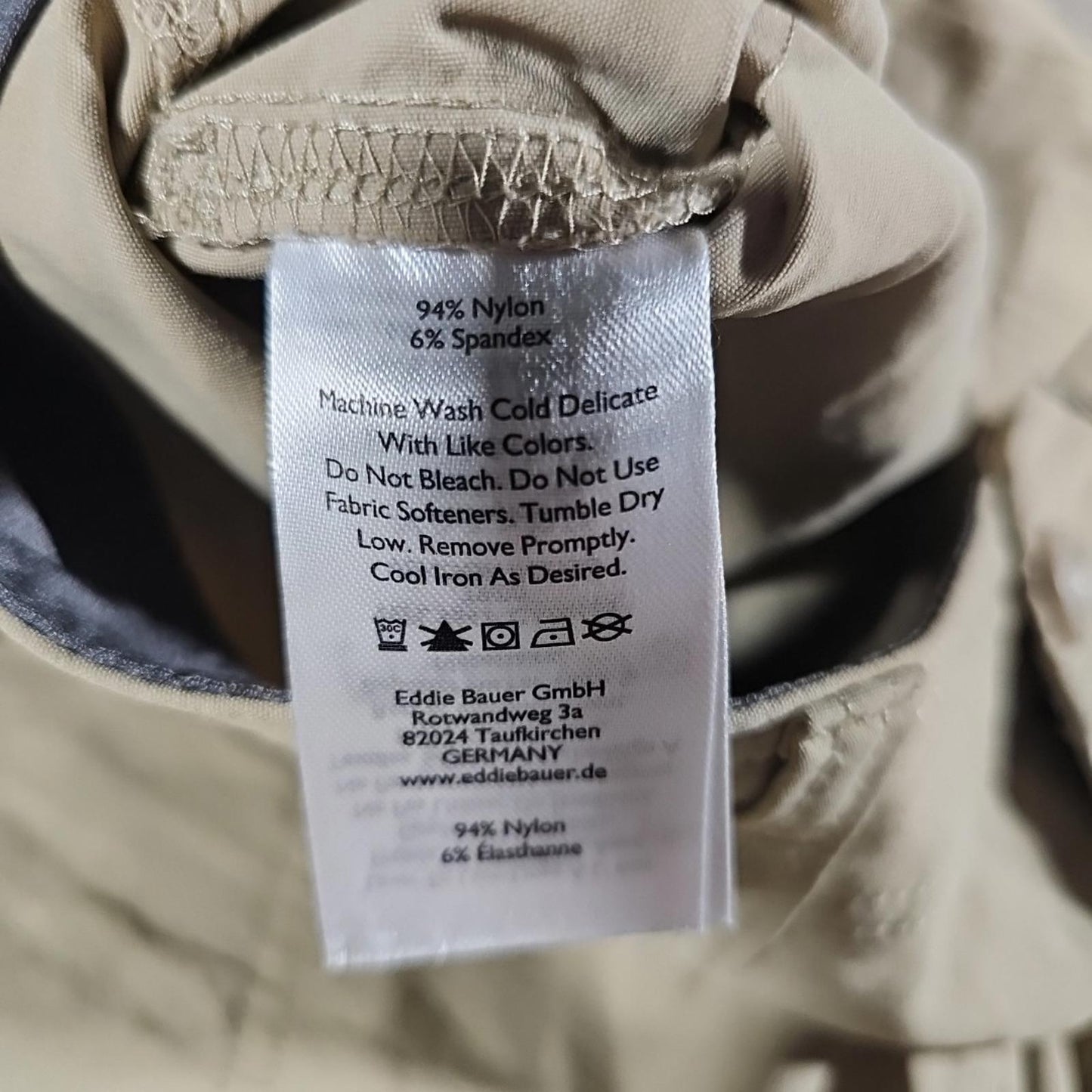 Eddie Bauer Cargo Shorts Mens 38 First Ascent Performance Hiking Nylon Stretch