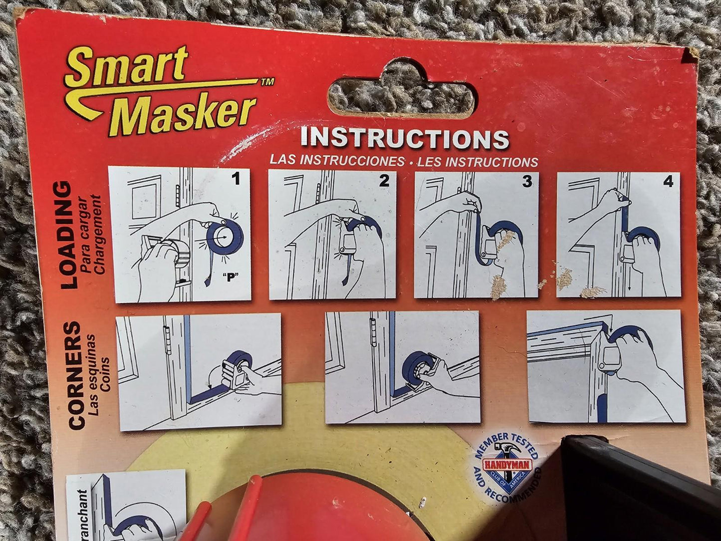 Smart Masker Standard Masking Tape Applicator Paint Trim 1"- 2" USA NEW