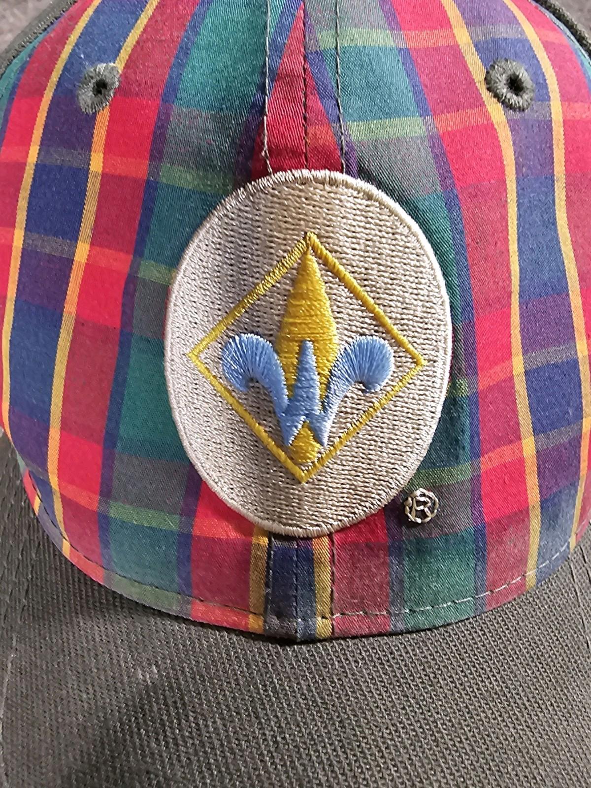 Boy Scouts Of America Webelos Fitted Plaid Hat Size M/L
