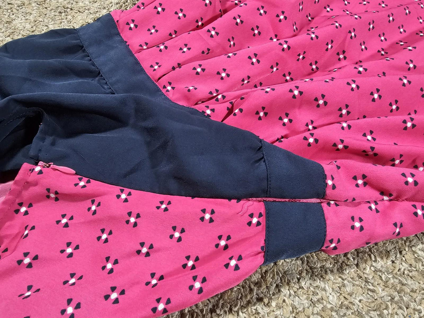 Tommy Hilfiger Above Knee Pink And Blue Dress Size 0