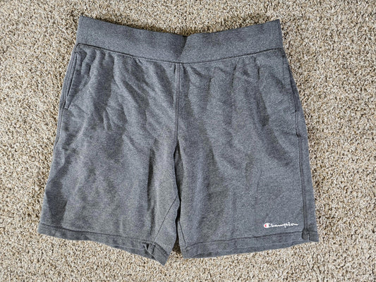Champion Cotton Terry Athletic Short Drawstring XL Gray