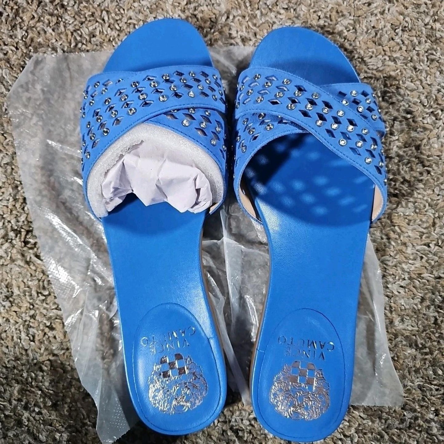 vince camuto vc-endana Poolside Blue sandals 8.5M NIB NWD