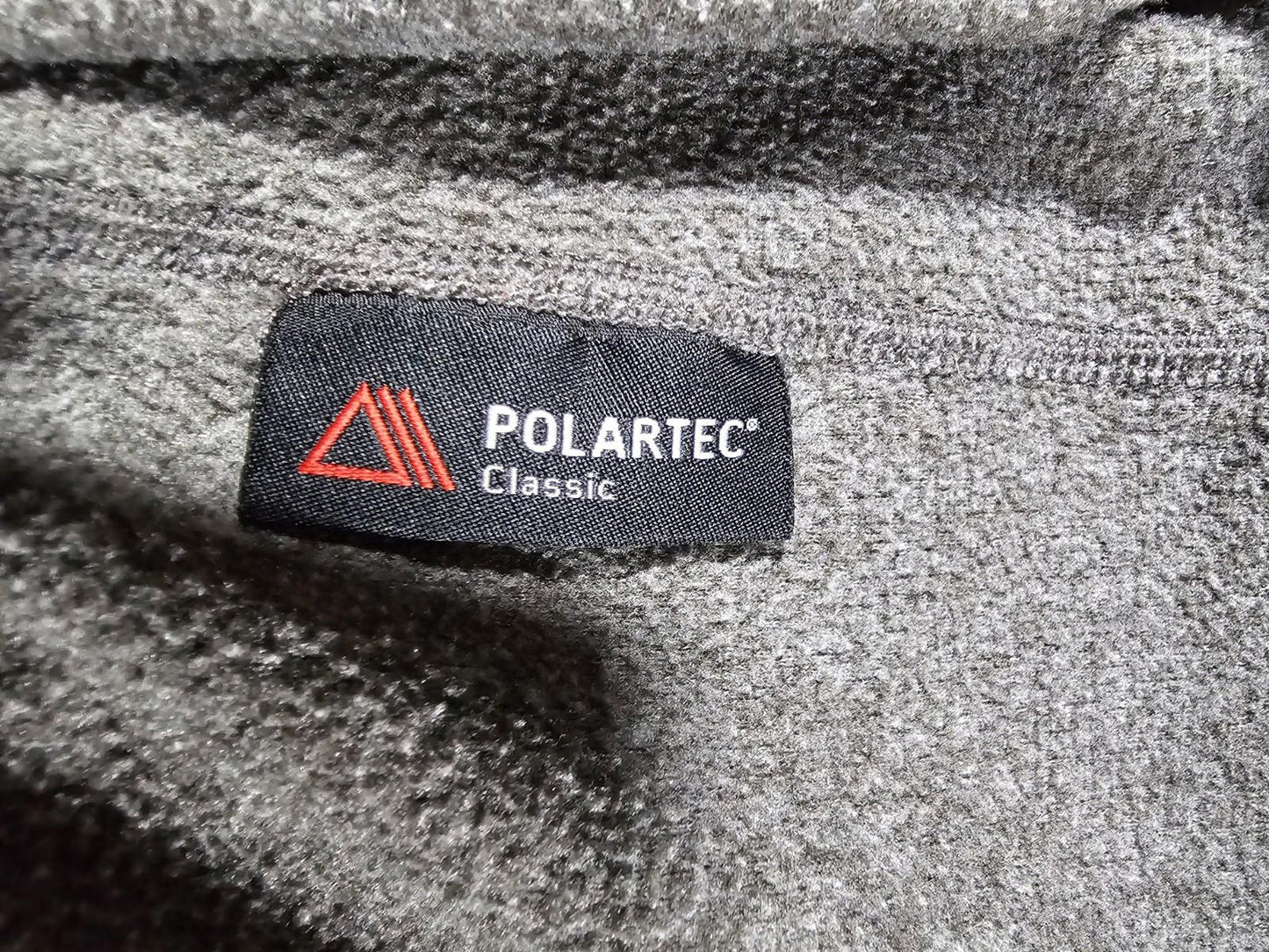 The North Face Mens L Gray 1/4 Zip Fleece Outdoor Hiking