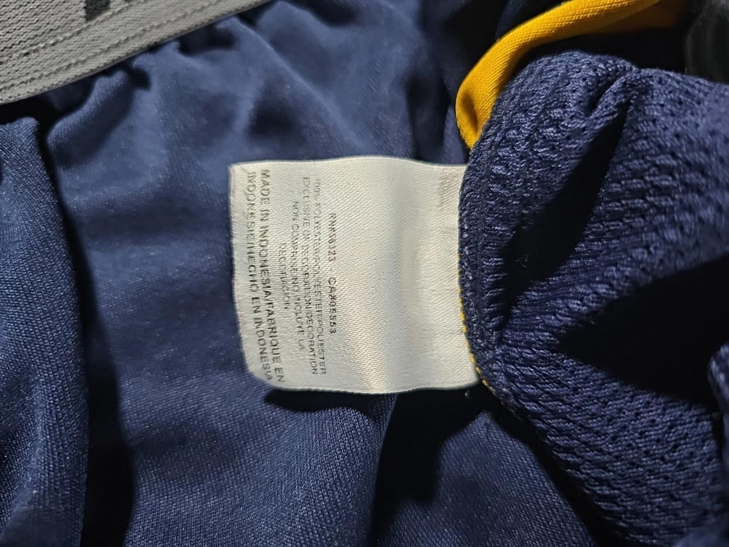 Nike Dri-Fit XL Blue Gold Athletic Pants