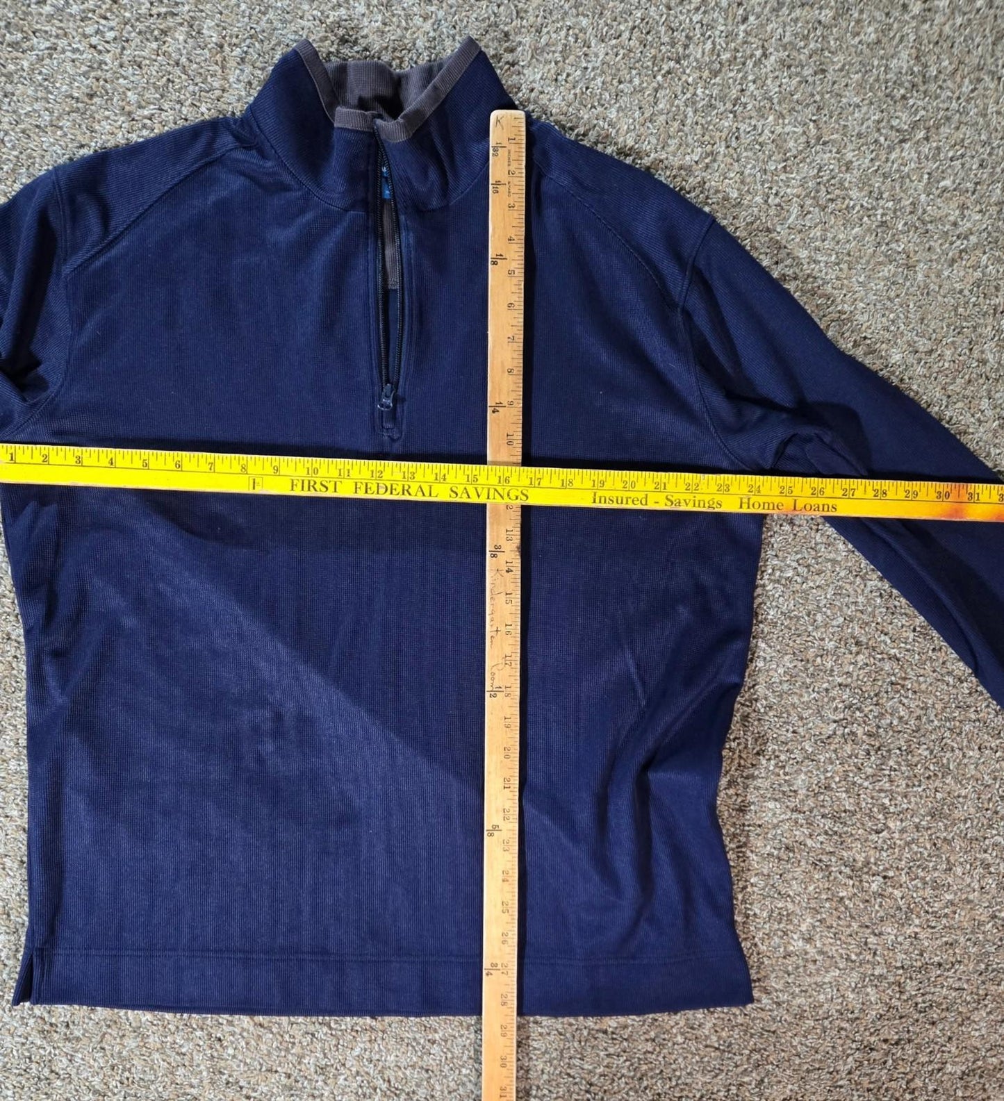AprilAire Port Authority 1/4 zip blue XL sweatshirt