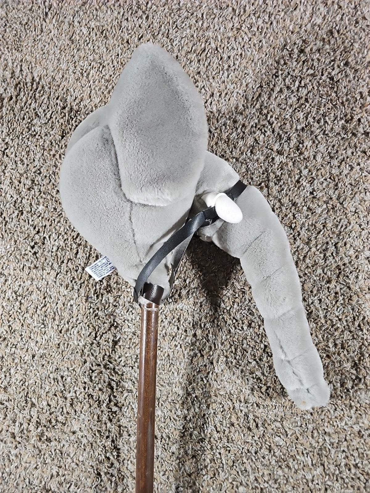 Elephant Stick Horse Plush Hobby Pony Mary Meyer Vtg Childs Toy 1994