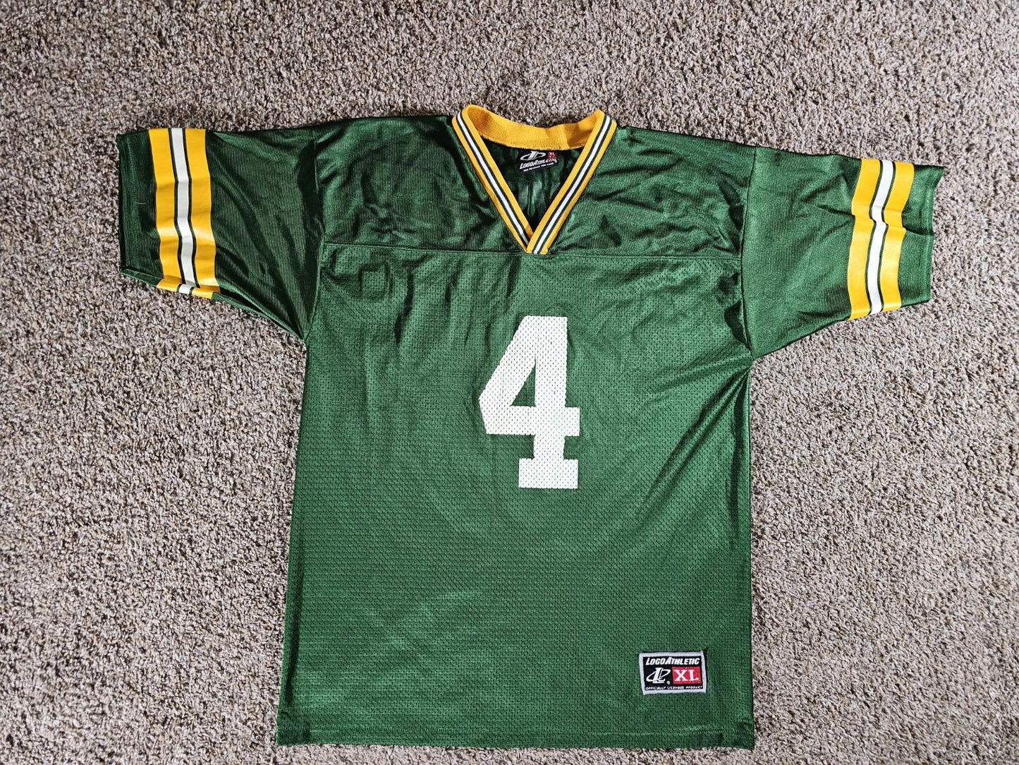 Vintage Logo Brett Favre NFL Football Jersey Youth XL 18-20