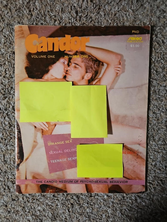 Candor Mens Magazine Volume One Number One