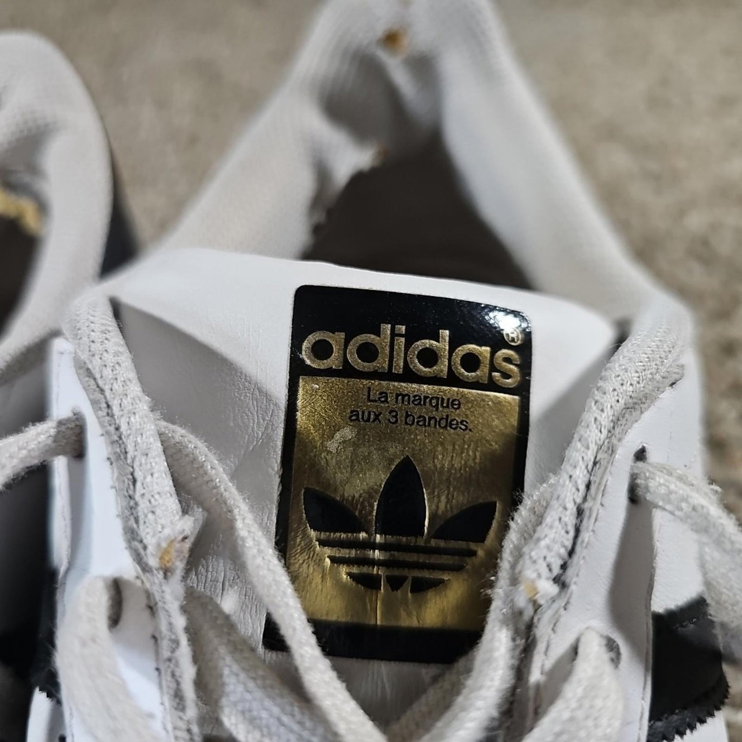 Adidas Superstar ART C77153 sz 11 White Black Stripe Clam