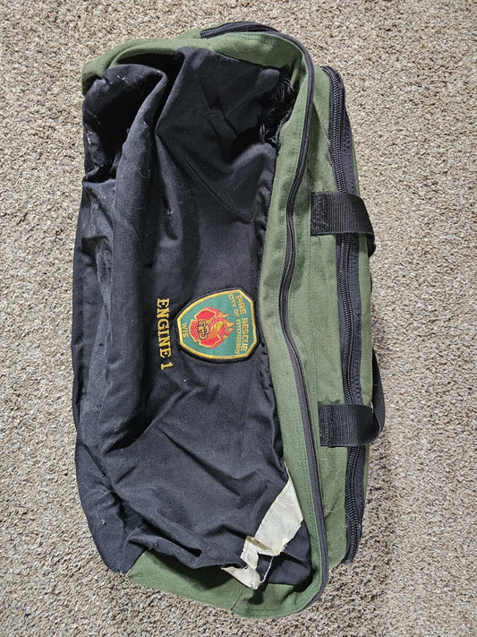 Fire Rescue City Of Fitchburg ENGINE 1 green duffle DAMAGED