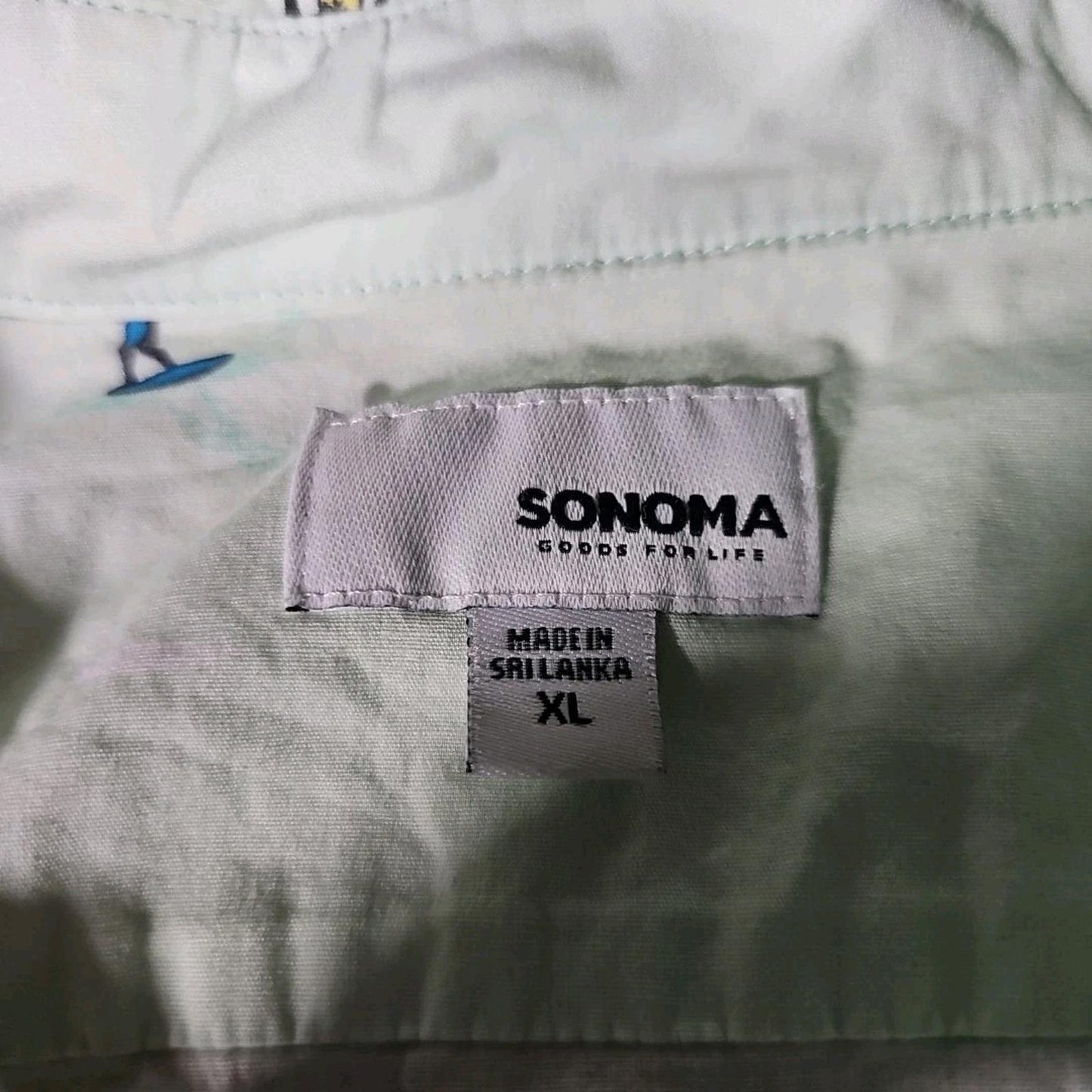 Sonoma Men's XL Surfer Polo Style Button Down Shirt