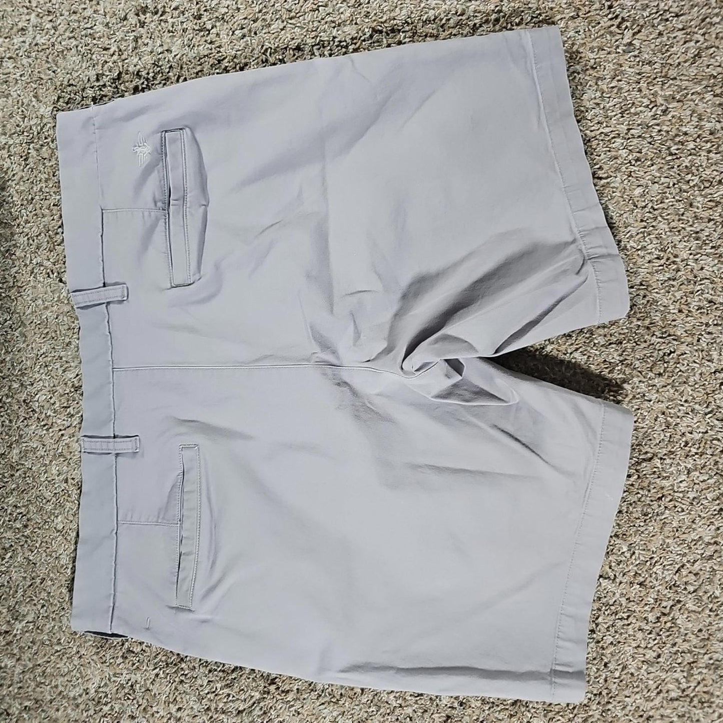 Dockers Supreme Flex Ultimate Short Sz 38 Gray Shorts Stain