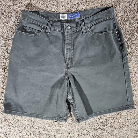 Faded Glory Relaxed Fit Sz 12 Green Gray Shorts