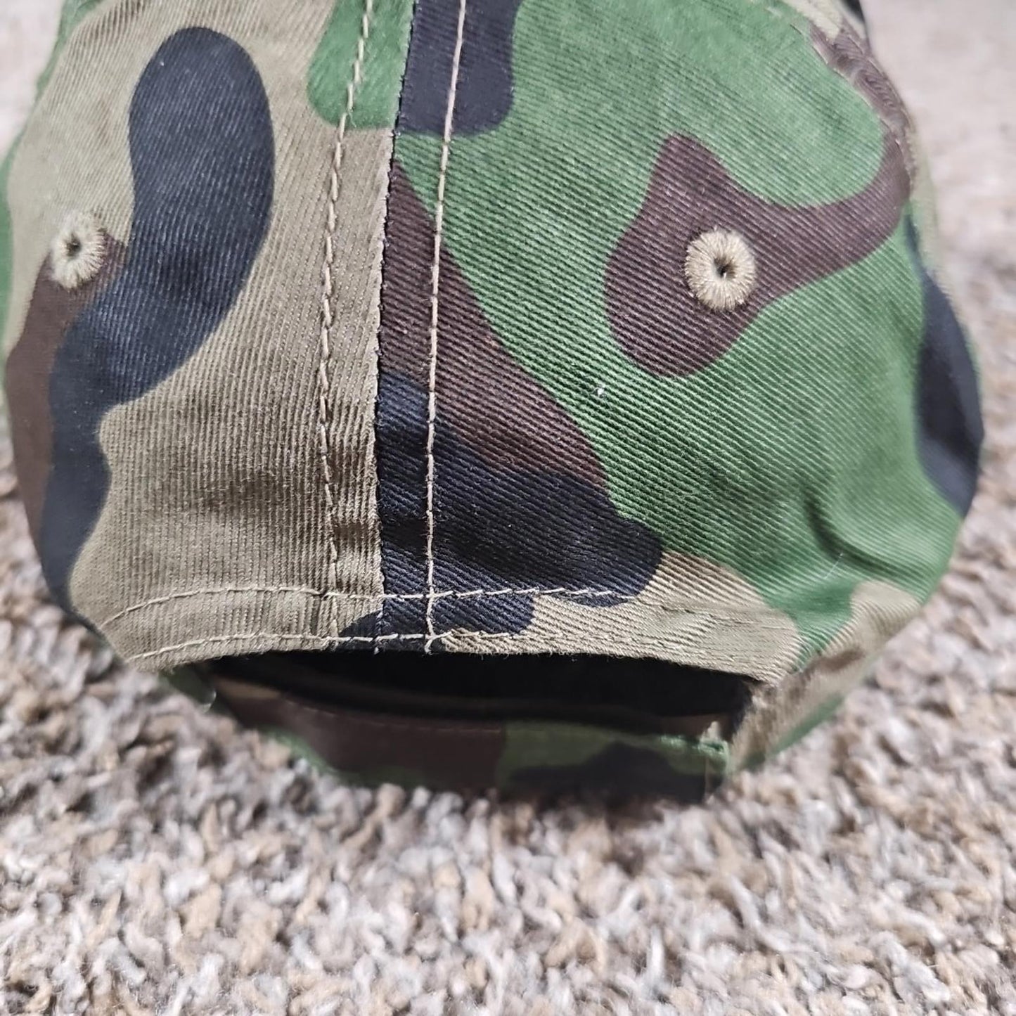 Vintage Miller Lite Camo Camouflage Hat Baseball Strapback