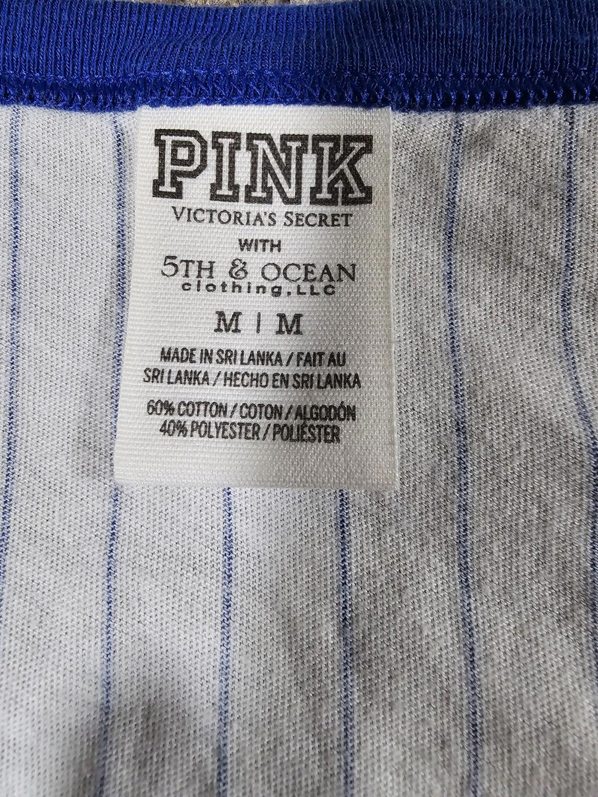 Pink Victorias Secret 5th & Ocean Chicago Cubs Sequins Tank