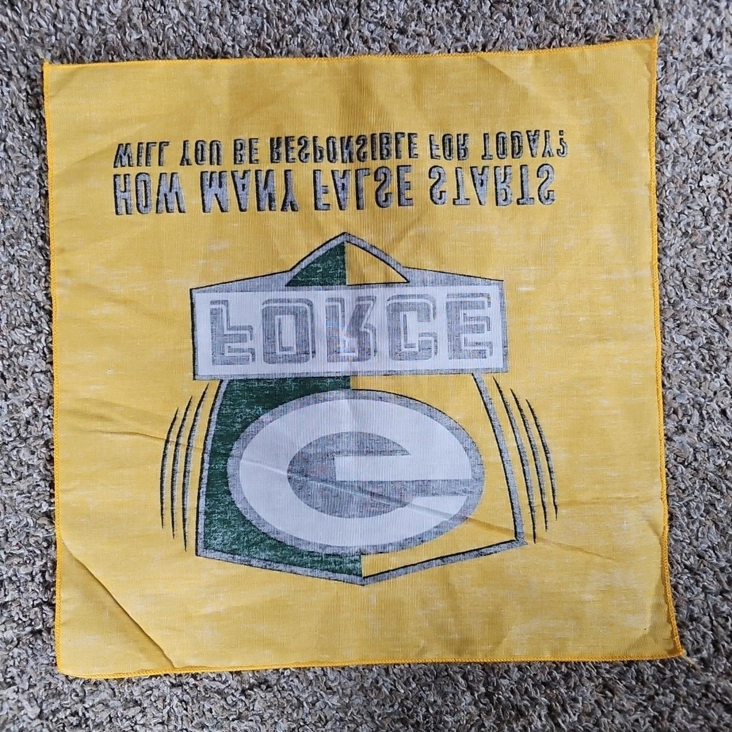 Green Bay Packers G FORCE Flag Hankerchief