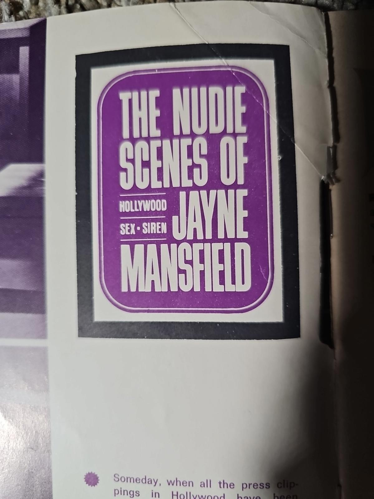 Fling Magazine March 1967 Jayne Mansfield
