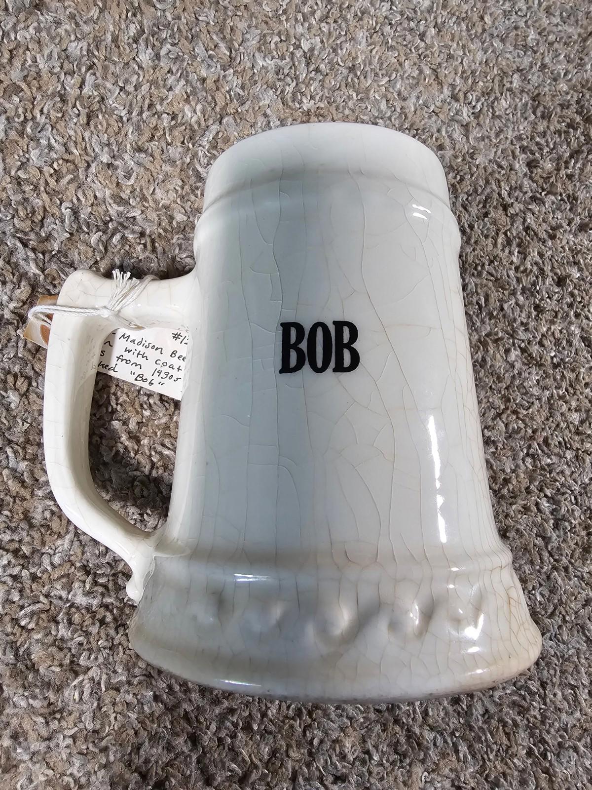 university of wisconsin vintage 30s-50s Sigma Alpha Epsilon coat of arms stein