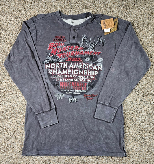 Legendary Whitetails Bow Hunters Tournament S Henley NWT NWD