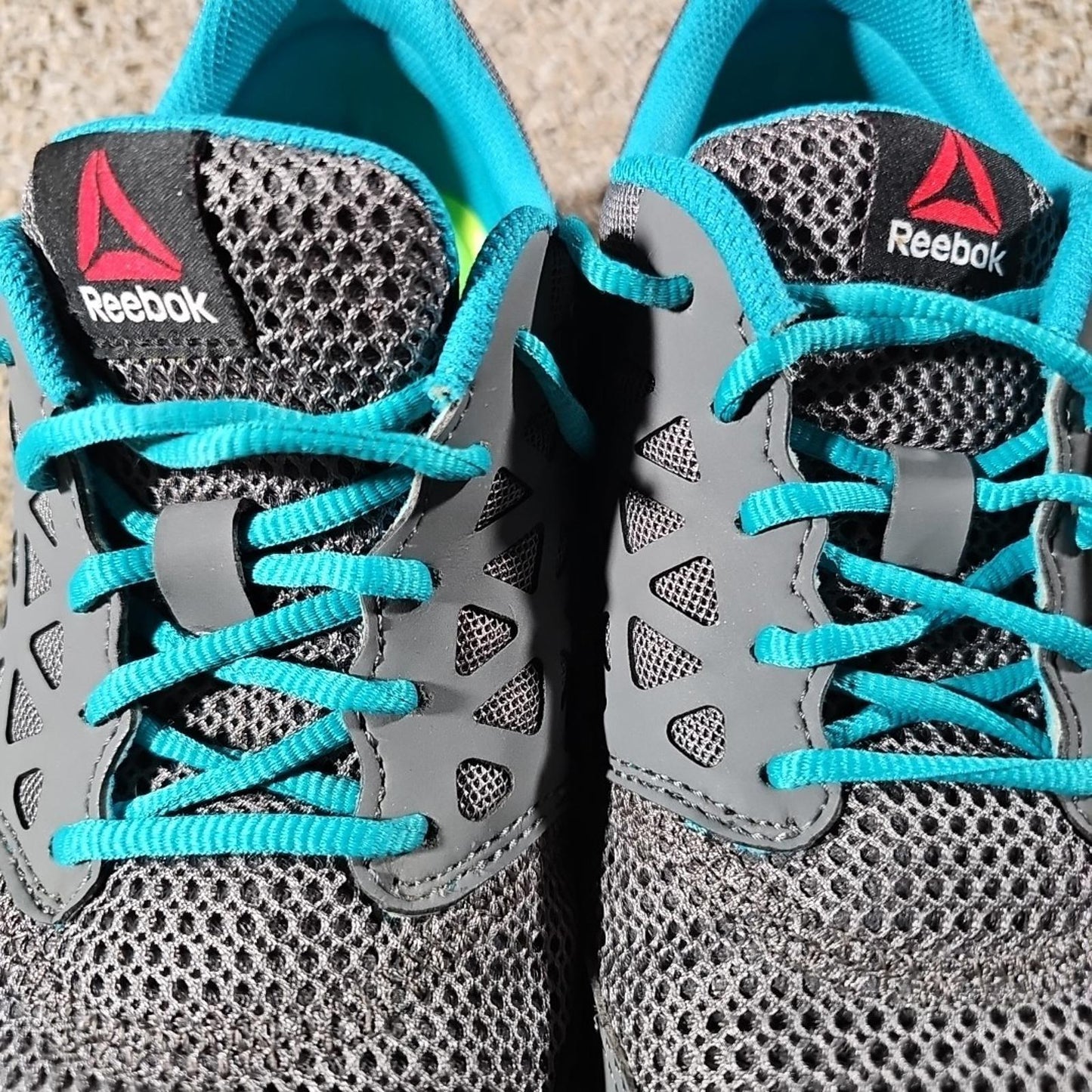 Reebok Women’s RB045 Alloy Toe Work Gray Teal Size 11M
